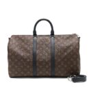 AAA Replica Louis Vuitton LV KEEPALL BANDOULIERE 45 MONOGRAM MACASSAR CANVAS SHW