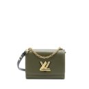 AAA Replica Louis Vuitton LV TWIST BAG MM EPI GREEN/WHITE GHW