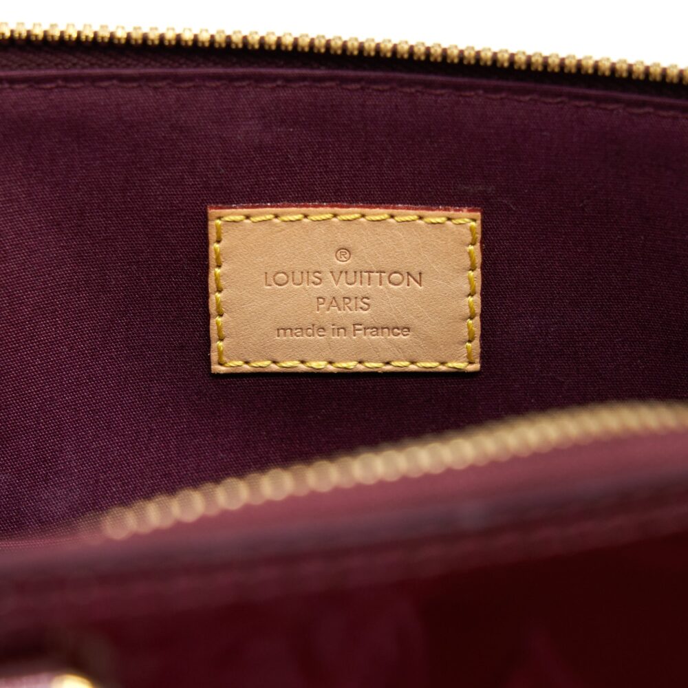 AAA Replica Louis Vuitton LV ALMA PM PATENT AMARANTE GHW