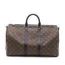 AAA Replica Louis Vuitton LV KEEPALL BANDOULIERE 45 MONOGRAM MACASSAR CANVAS SHW