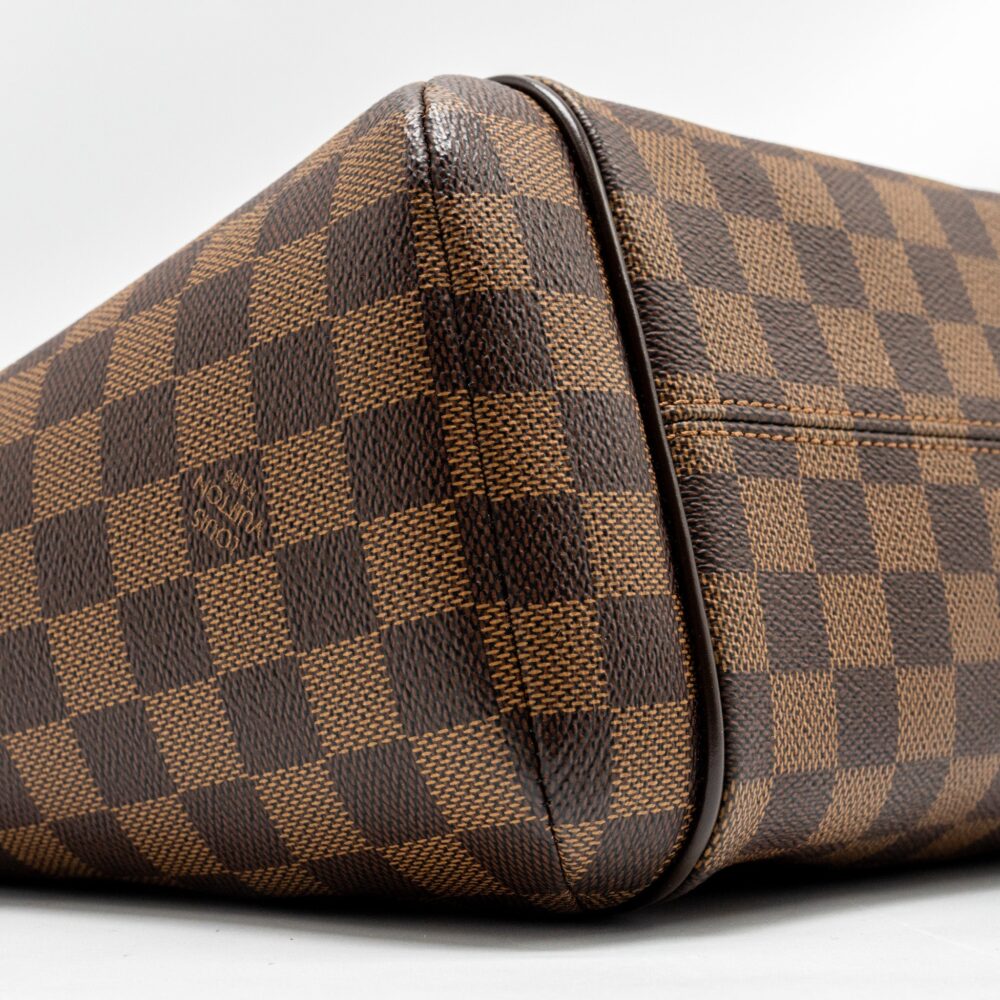AAA Replica Louis Vuitton LV TOTALLY PM TOTE BAG DAMIER EBENE CANVAS GHW