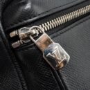 AAA Replica Louis Vuitton LV TAIGA BUM BAG OUTDOOR LEATHER BLACK SHW