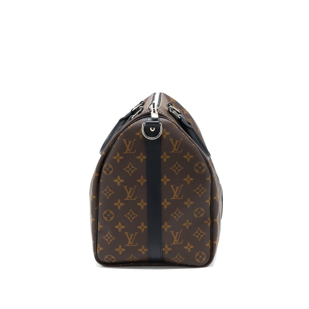 AAA Replica Louis Vuitton LV KEEPALL BANDOULIERE 45 MONOGRAM MACASSAR CANVAS SHW