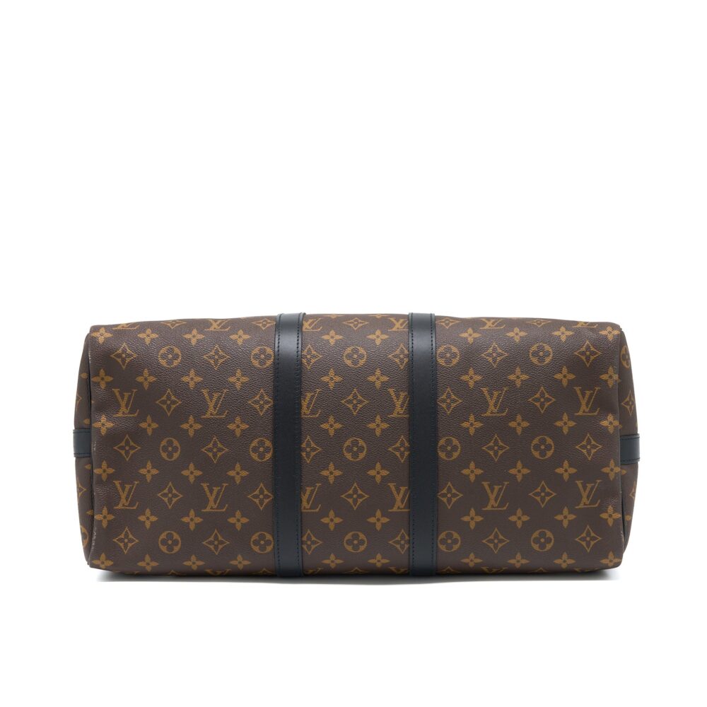 AAA Replica Louis Vuitton LV KEEPALL BANDOULIERE 45 MONOGRAM MACASSAR CANVAS SHW