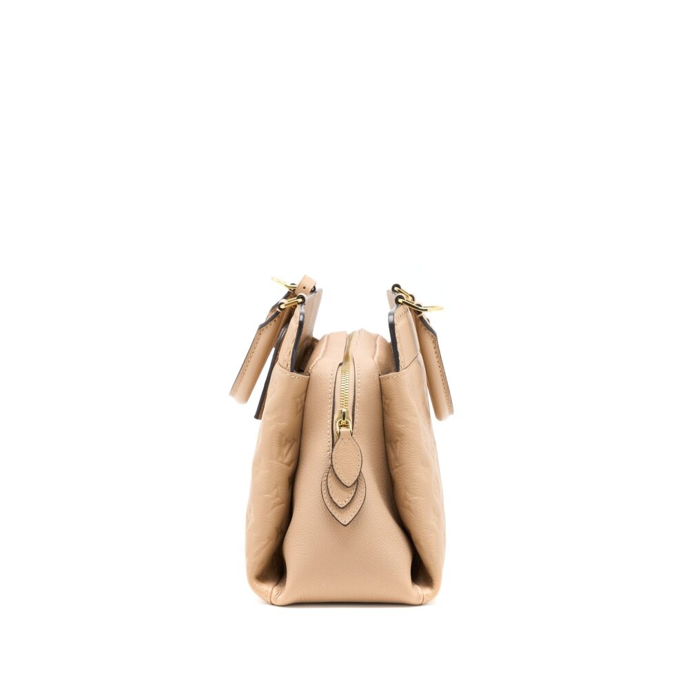 AAA Replica Louis Vuitton LV VOSGES MM MONOGRAM EMPREINTE DARK BEIGE GHW