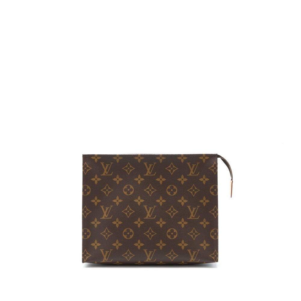 AAA Replica Louis Vuitton LV TOILETRY POCHETTE 26 MONOGRAM CANVAS GHW