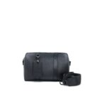 AAA Replica Louis Vuitton LV CITY KEEPALL GRAINED CALFSKIN BLACK WITH BLACK HARDWARE (NEW VERSION)