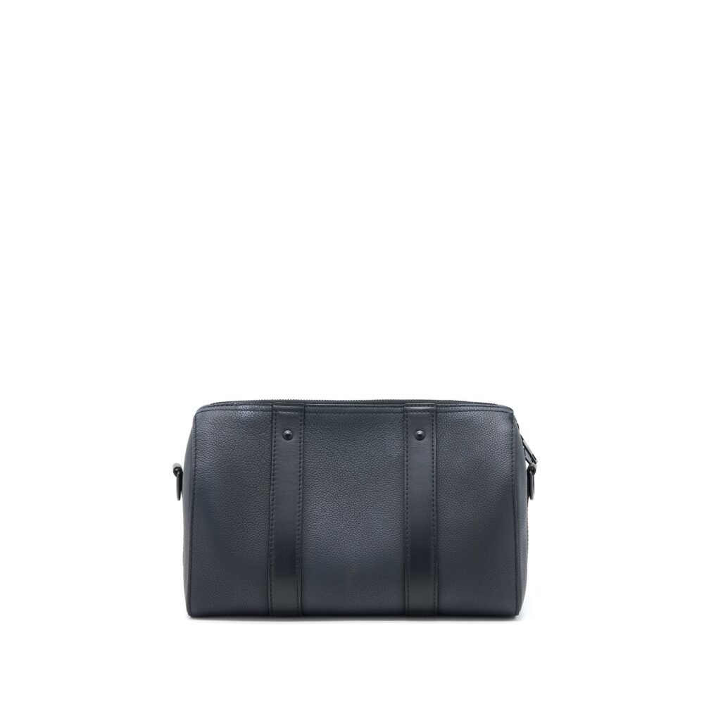 AAA Replica Louis Vuitton LV CITY KEEPALL GRAINED CALFSKIN BLACK WITH BLACK HARDWARE (NEW VERSION)