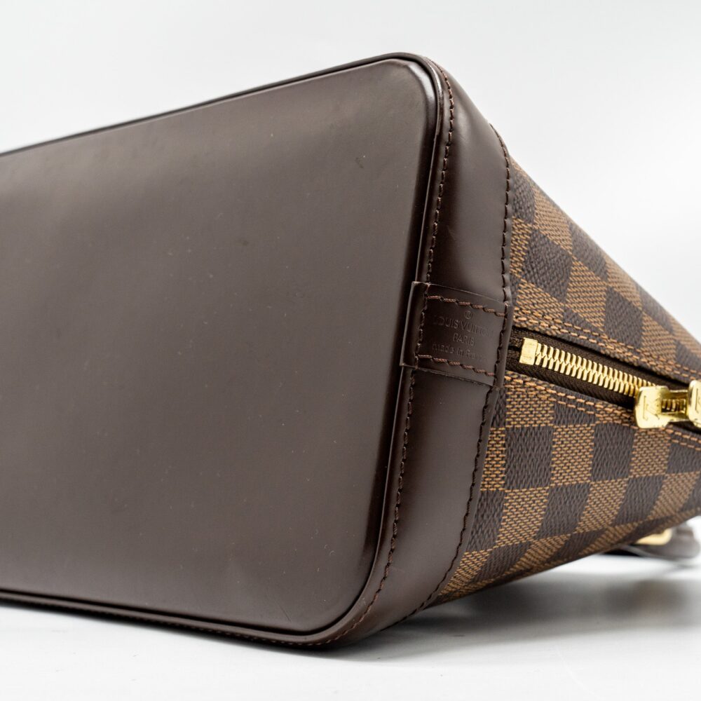 AAA Replica Louis Vuitton LV ALMA PM DAMIER EBENE CANVAS GHW