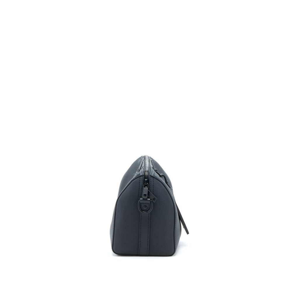 AAA Replica Louis Vuitton LV CITY KEEPALL GRAINED CALFSKIN BLACK WITH BLACK HARDWARE (NEW VERSION)