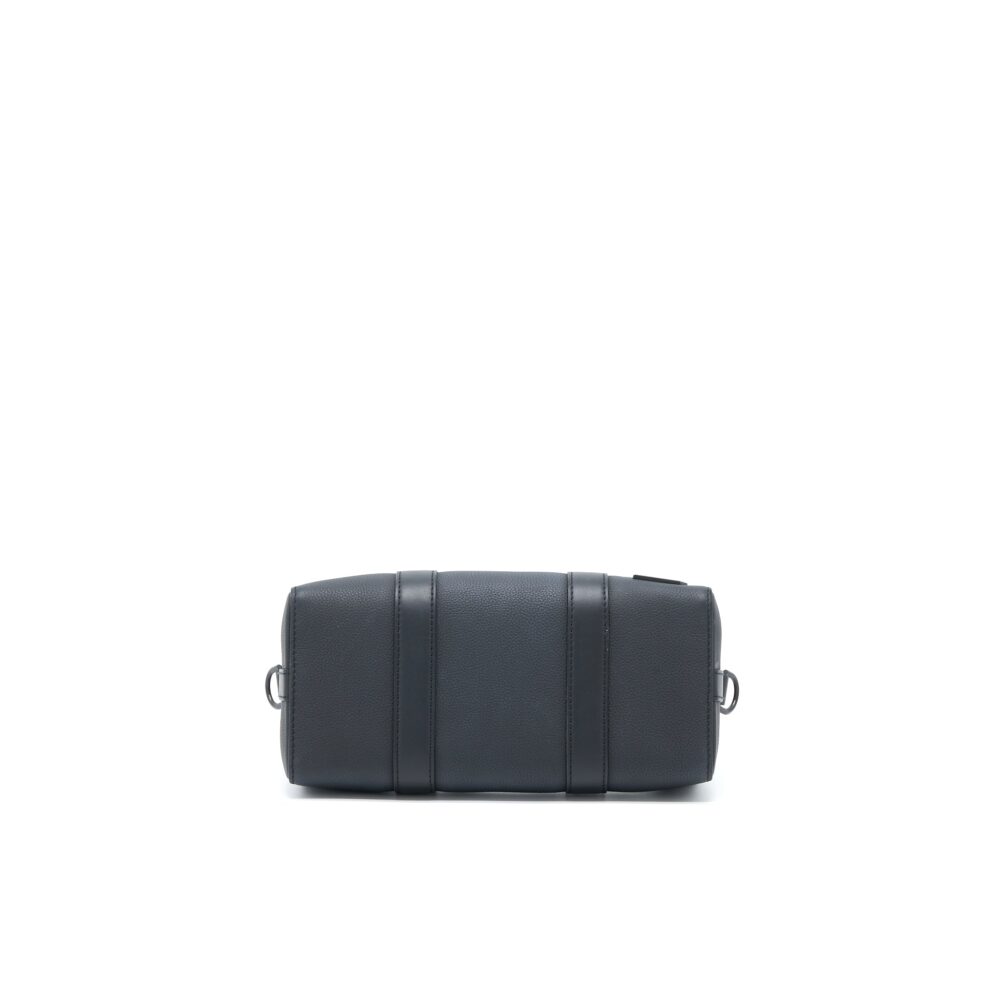 AAA Replica Louis Vuitton LV CITY KEEPALL GRAINED CALFSKIN BLACK WITH BLACK HARDWARE (NEW VERSION)