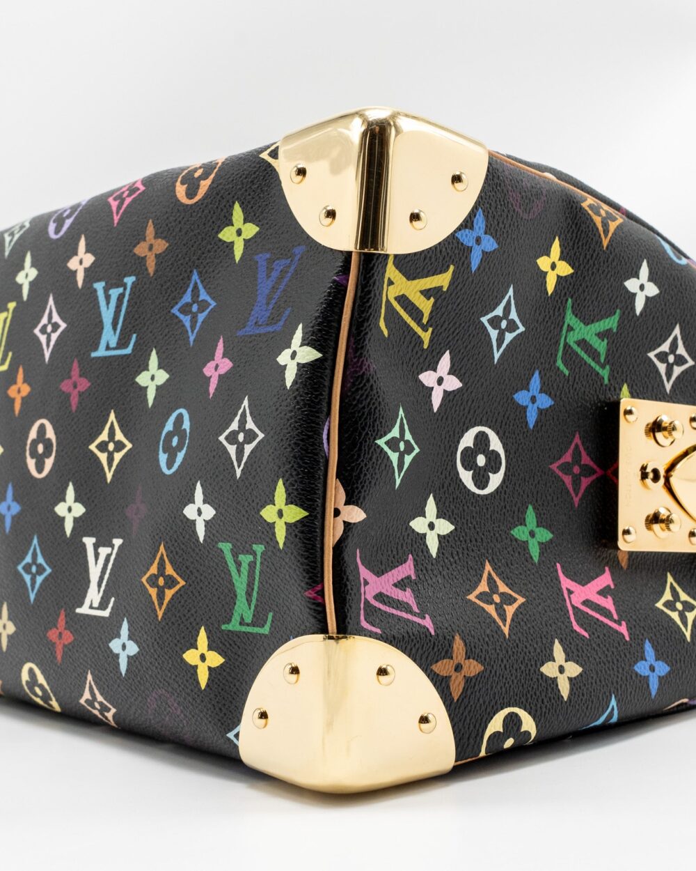 AAA Replica Louis Vuitton LV X TAKASHI MURAKAMI SPEEDY 30 LIMITED EDITION MULTICOLOURED MONOGRAM CANVAS BLACK GHW