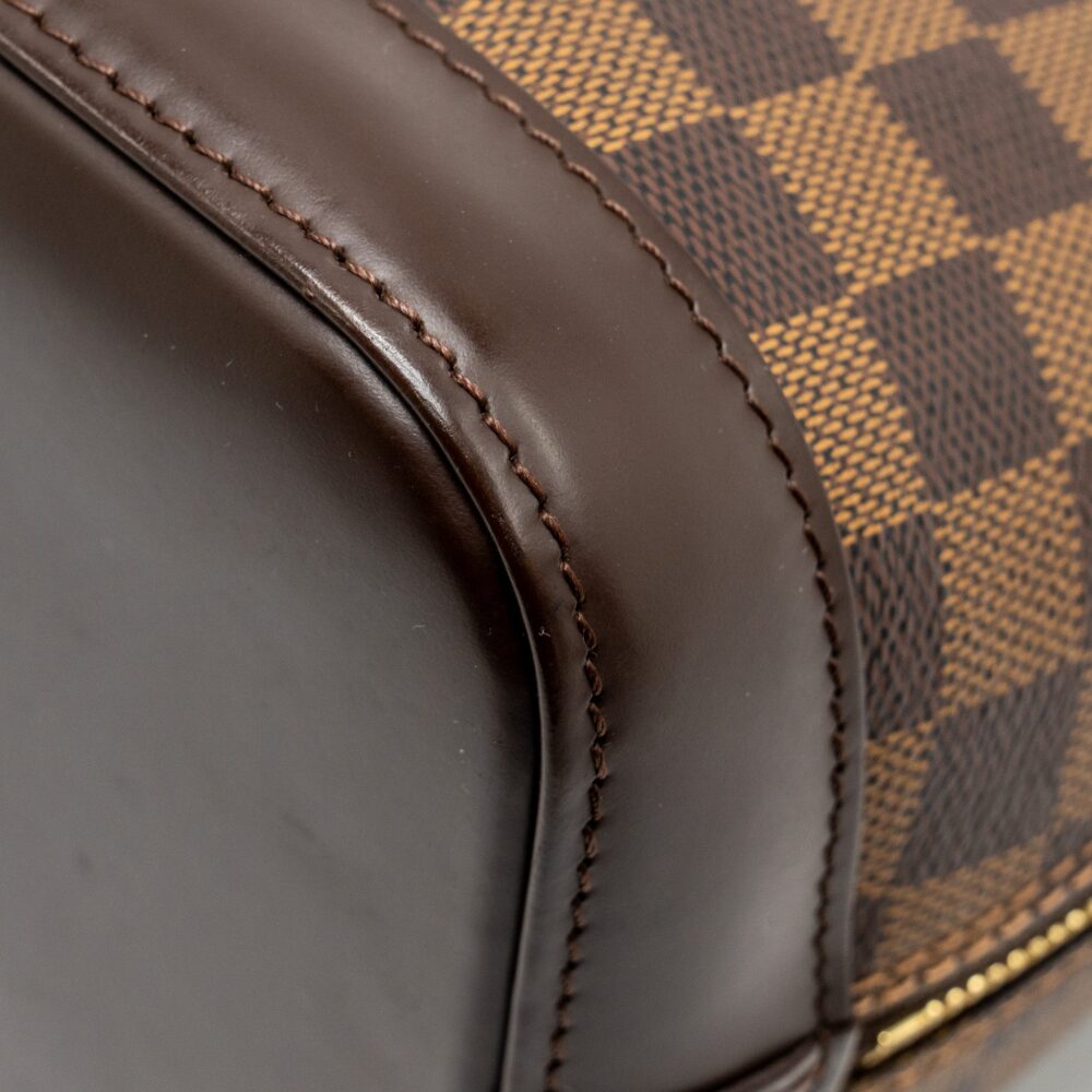 AAA Replica Louis Vuitton LV ALMA PM DAMIER EBENE CANVAS GHW