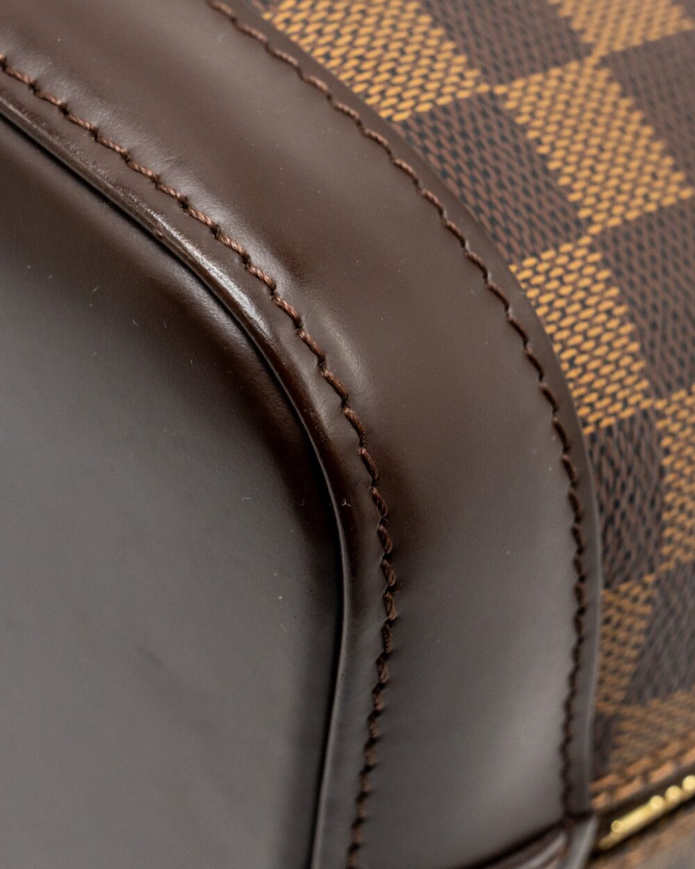 AAA Replica Louis Vuitton LV ALMA PM DAMIER EBENE CANVAS GHW