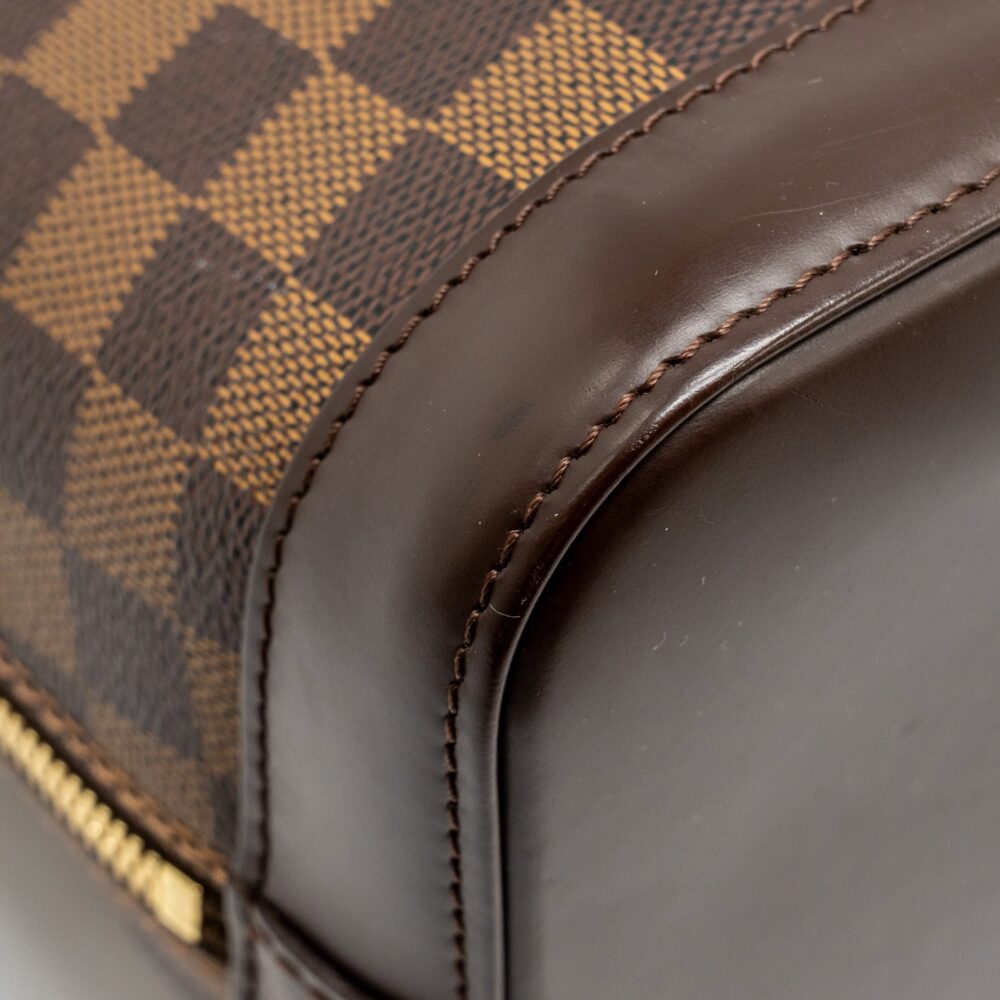 AAA Replica Louis Vuitton LV ALMA PM DAMIER EBENE CANVAS GHW