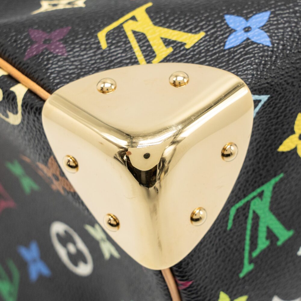 AAA Replica Louis Vuitton LV X TAKASHI MURAKAMI SPEEDY 30 LIMITED EDITION MULTICOLOURED MONOGRAM CANVAS BLACK GHW