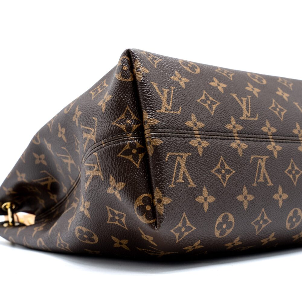 AAA Replica Louis Vuitton LV GRACEFUL MM MONOGRAM CANVAS/PIVOINE GHW (NEW VERSION)
