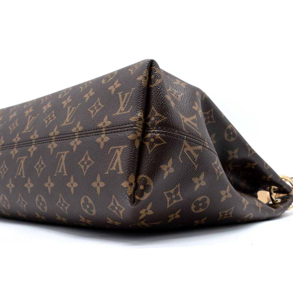 AAA Replica Louis Vuitton LV GRACEFUL MM MONOGRAM CANVAS/PIVOINE GHW (NEW VERSION)