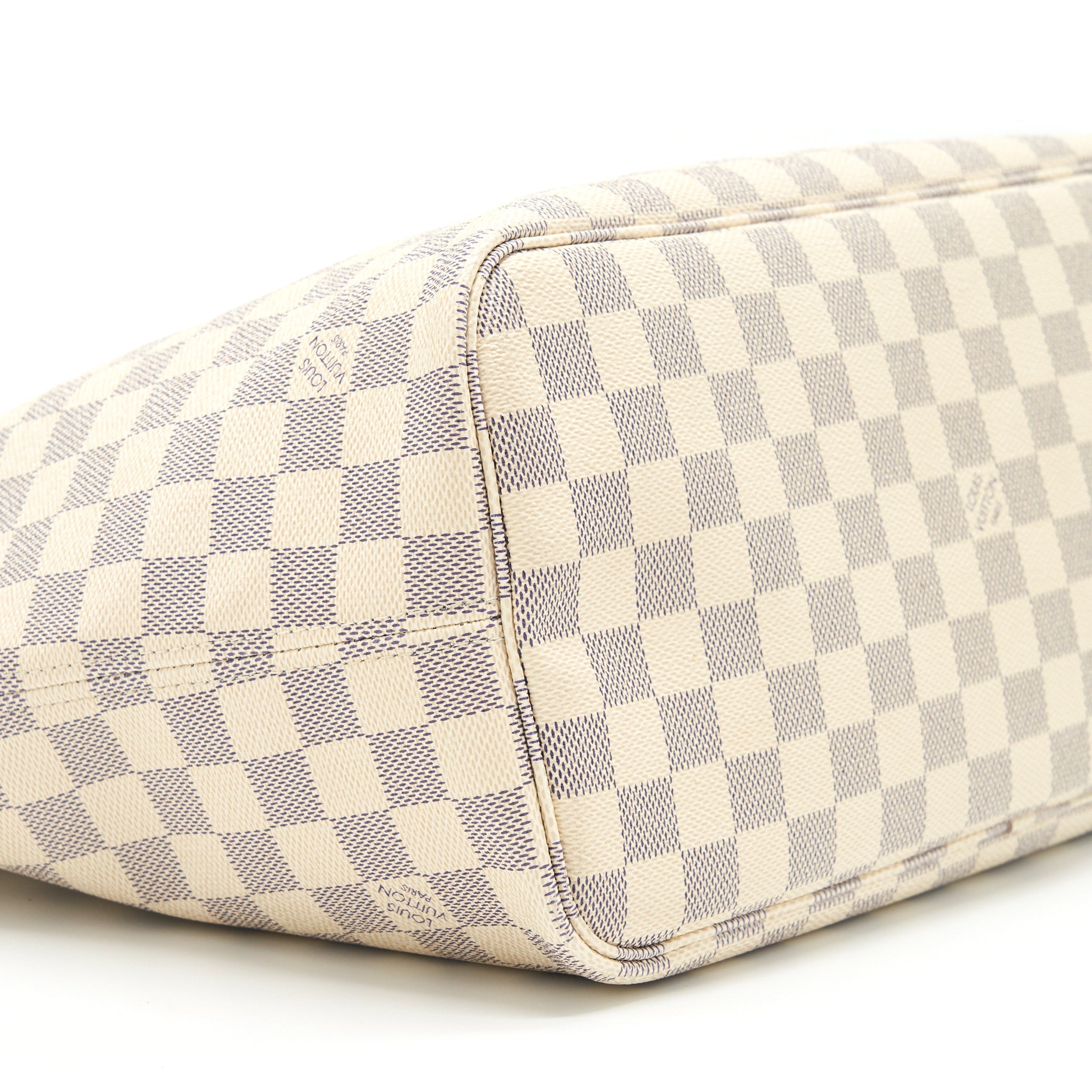 AAA Replica Louis Vuitton LV Neverfull MM Damier Azur GHW