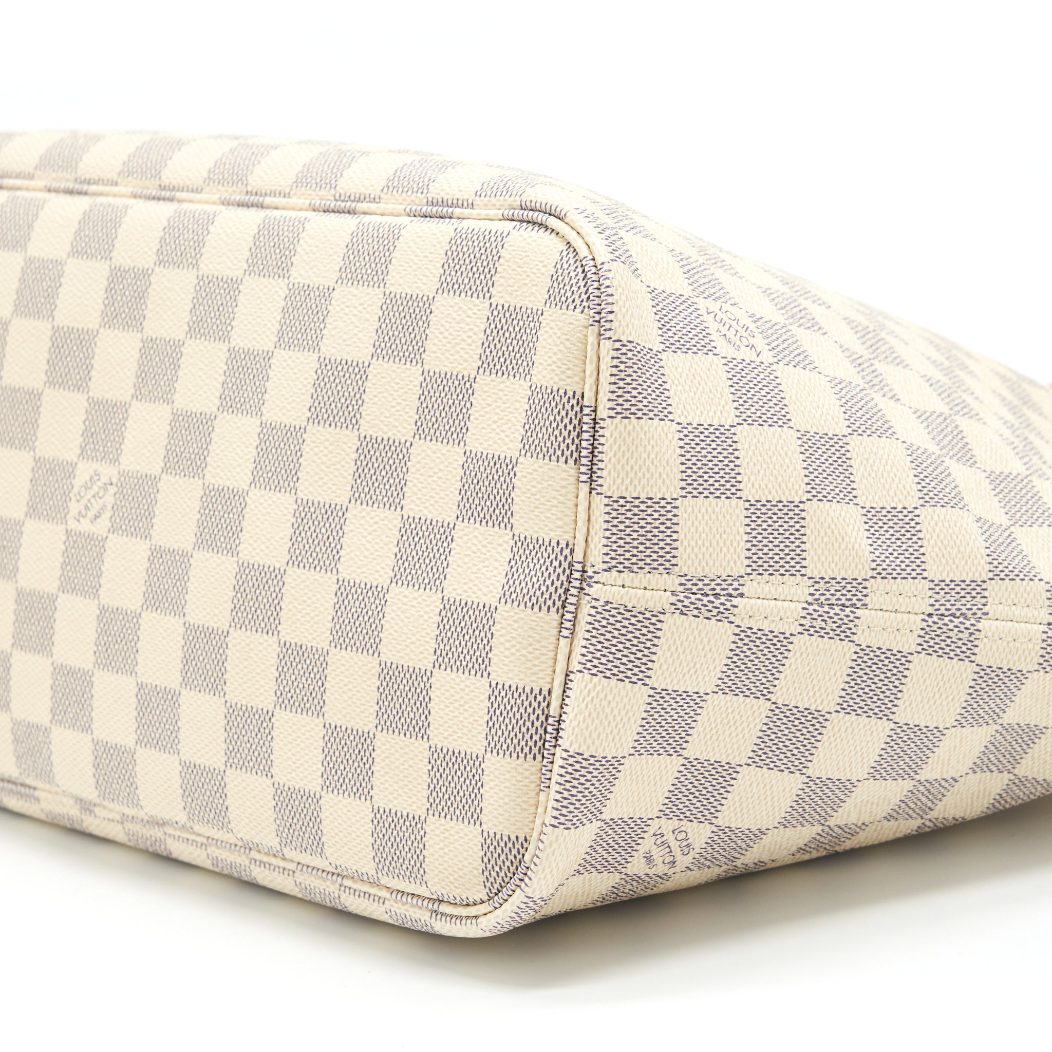 AAA Replica Louis Vuitton LV Neverfull MM Damier Azur GHW