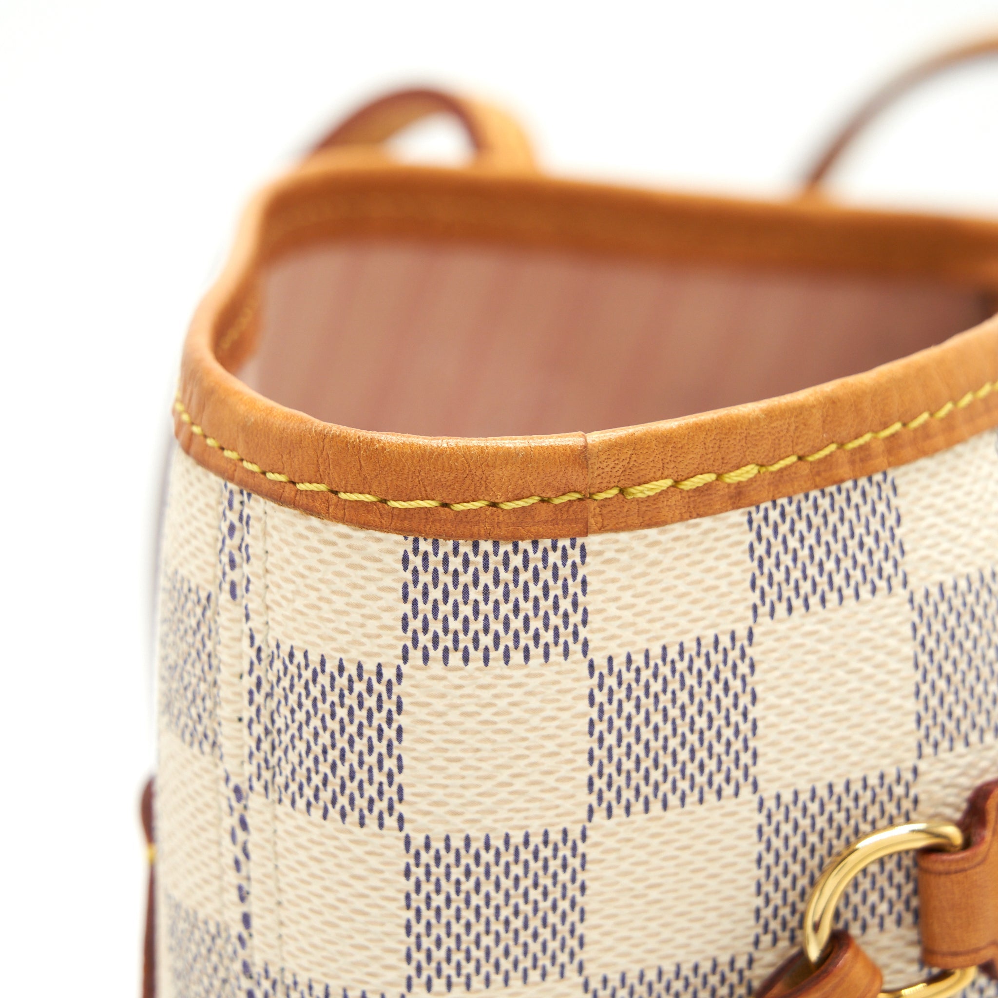 AAA Replica Louis Vuitton LV Neverfull MM Damier Azur GHW