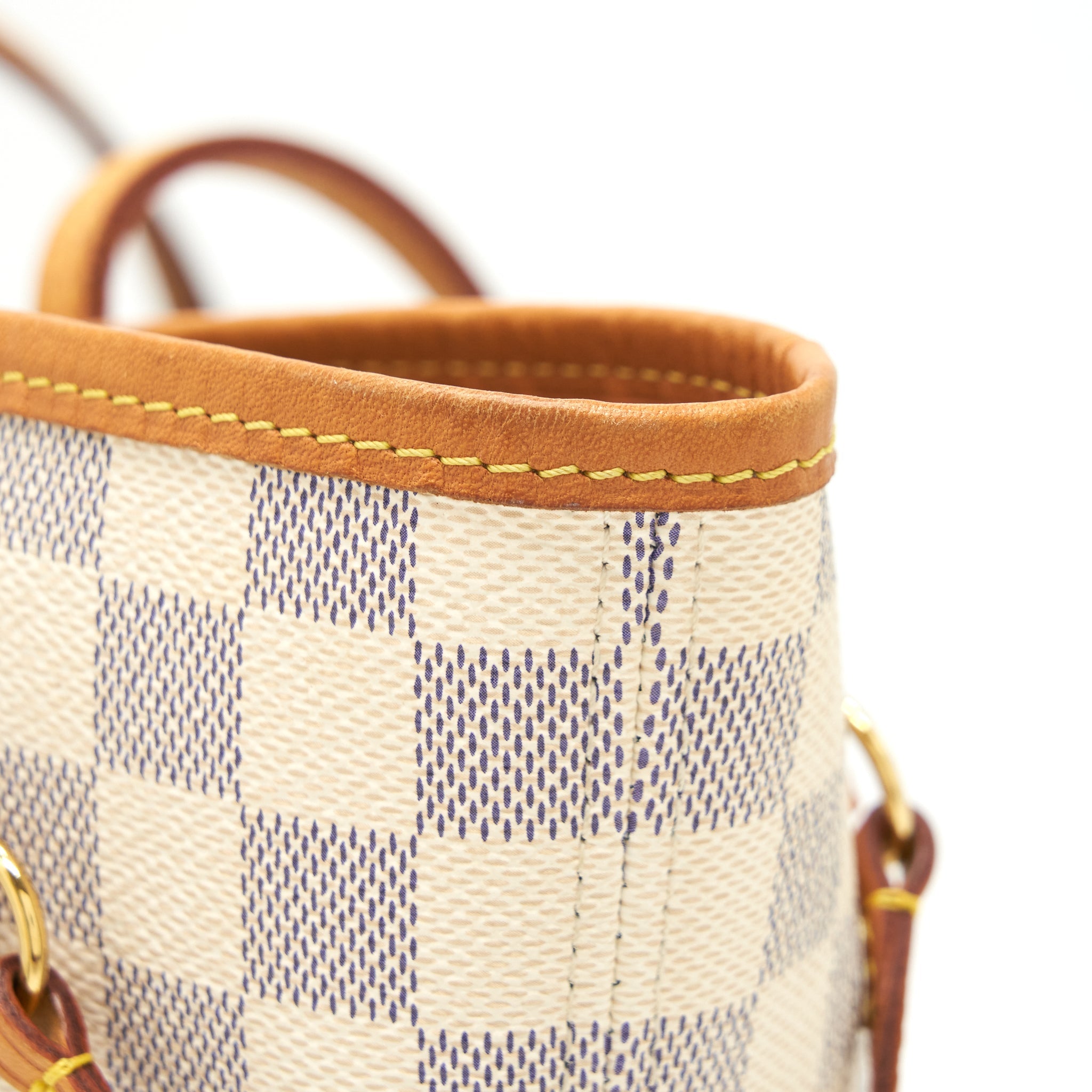 AAA Replica Louis Vuitton LV Neverfull MM Damier Azur GHW