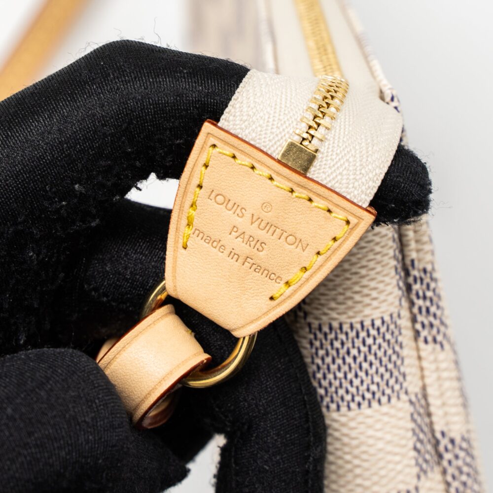 AAA Replica Louis Vuitton LV POCHETTE ACCESSORIES DAMIER AZUR CANVAS GHW (NEW VERSION)