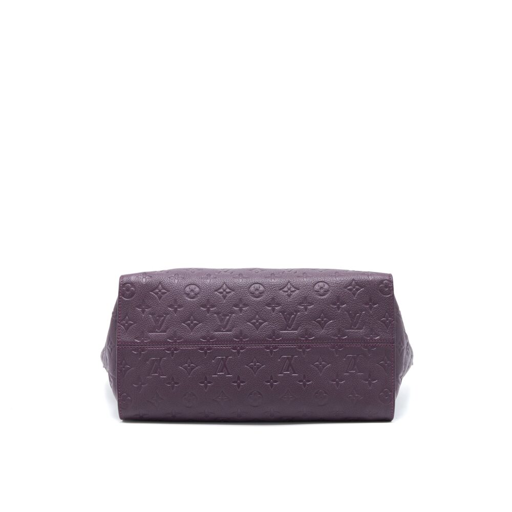 AAA Replica Louis Vuitton LV PETILLANCE TOTE BAG MONOGRAM EMPREINTE DARK PURPLE GHW
