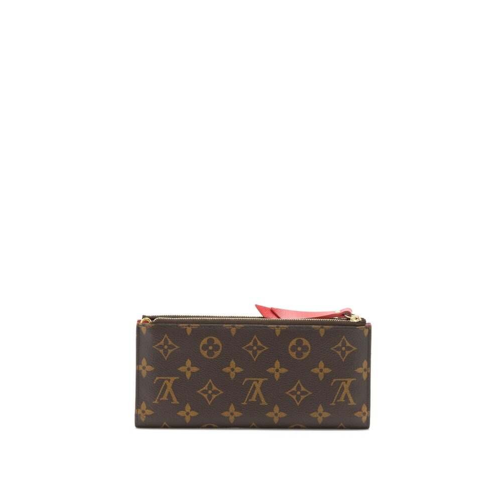 AAA Replica Louis Vuitton LV DOUBLE ZIPPER WALLET MONOGRAM CANVAS GHW