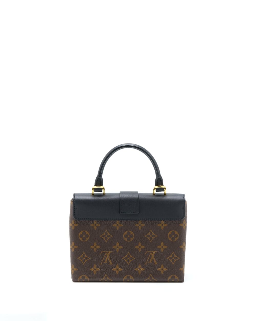 AAA Replica Louis Vuitton LV LOCKY BB MONOGRAM CANVAS/LEATHER BLACK GHW