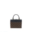 AAA Replica Louis Vuitton LV LOCKY BB MONOGRAM CANVAS/LEATHER BLACK GHW