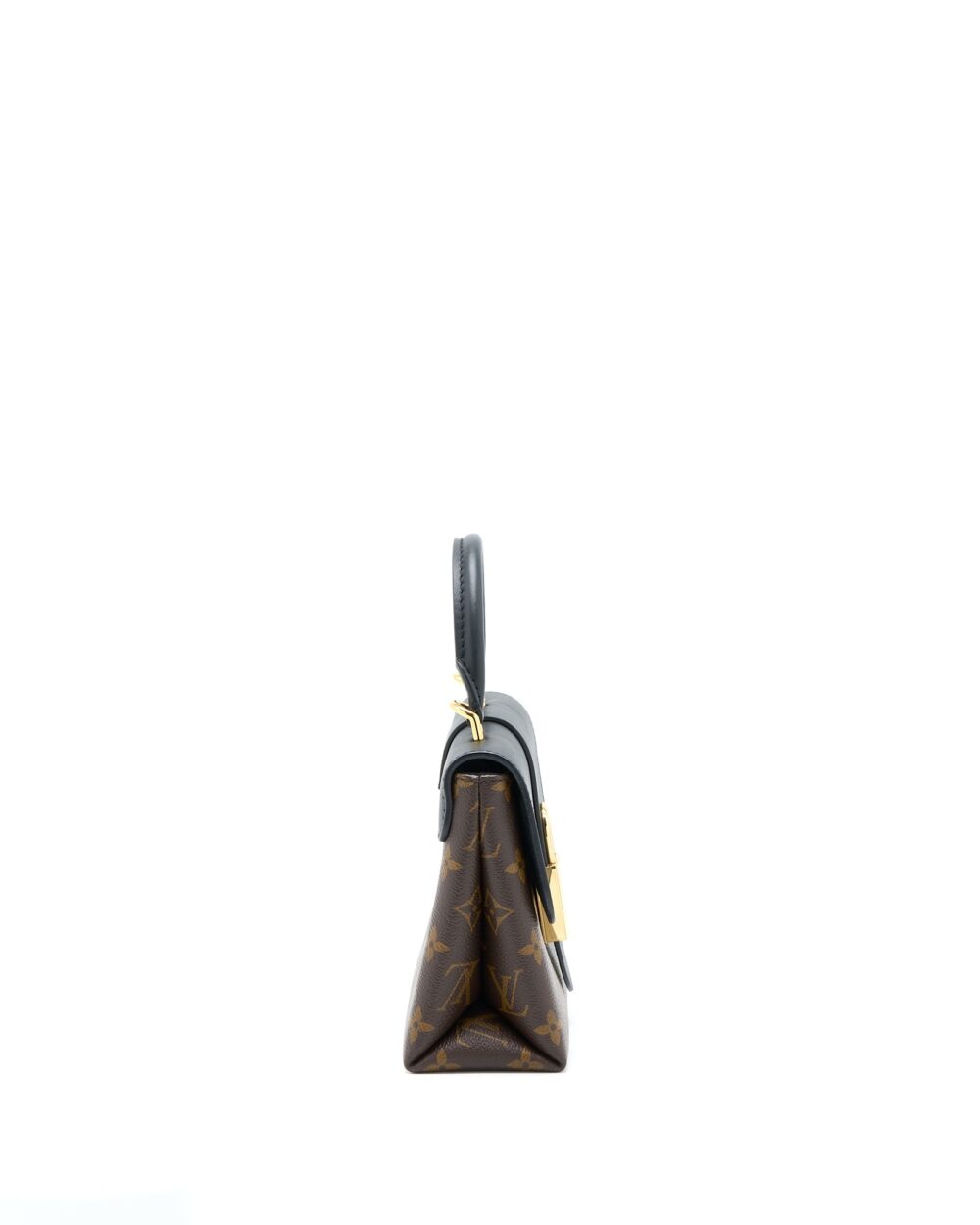 AAA Replica Louis Vuitton LV LOCKY BB MONOGRAM CANVAS/LEATHER BLACK GHW