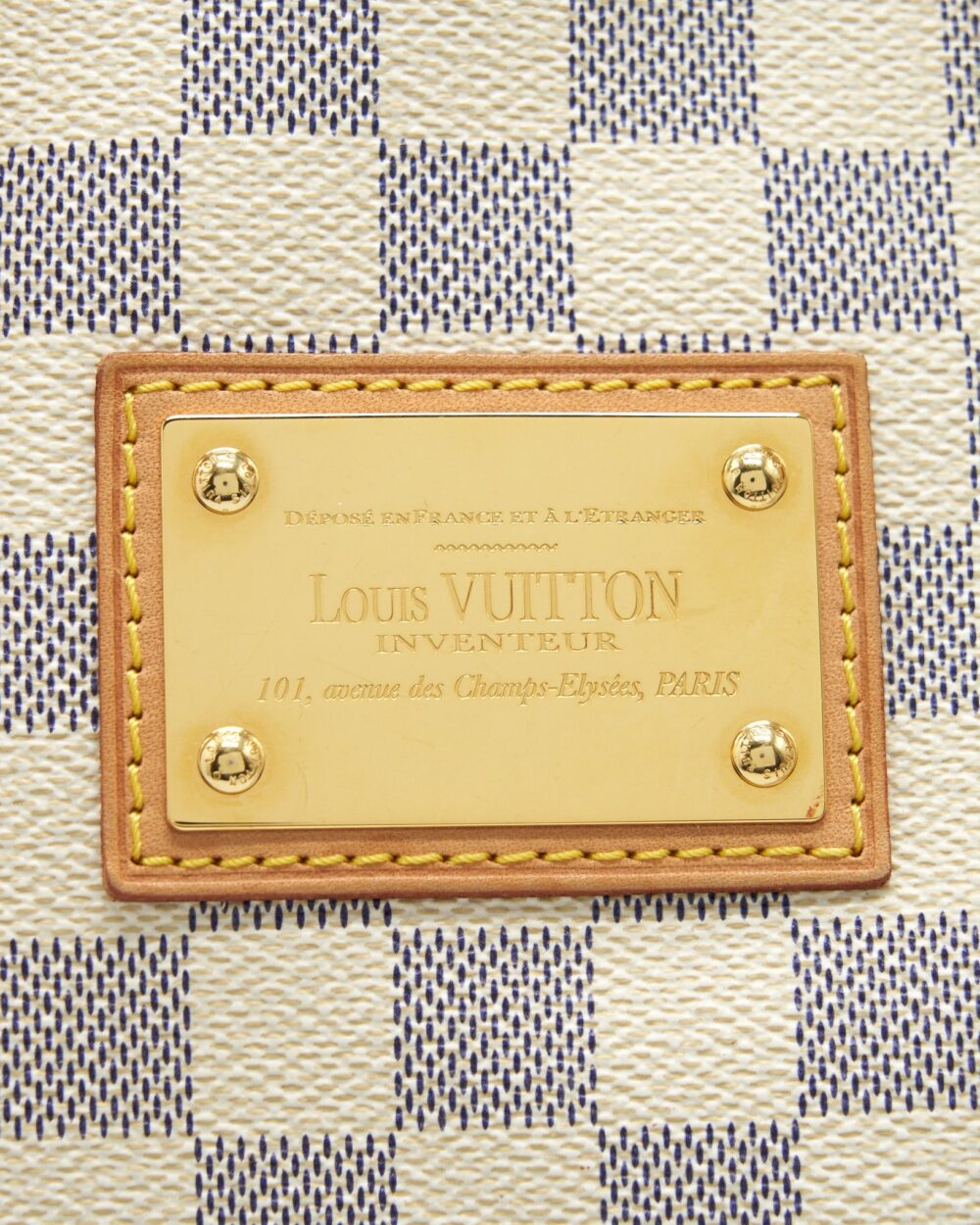 AAA Replica Louis Vuitton LV HAMPSTEAD PM DAMIER AZUR CANVAS GHW