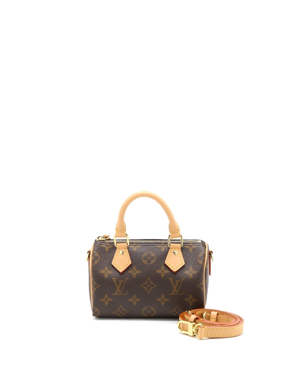AAA Replica Louis Vuitton LV NANO SPEEDY MONOGRAM CANVAS GHW (NEW VERSION)