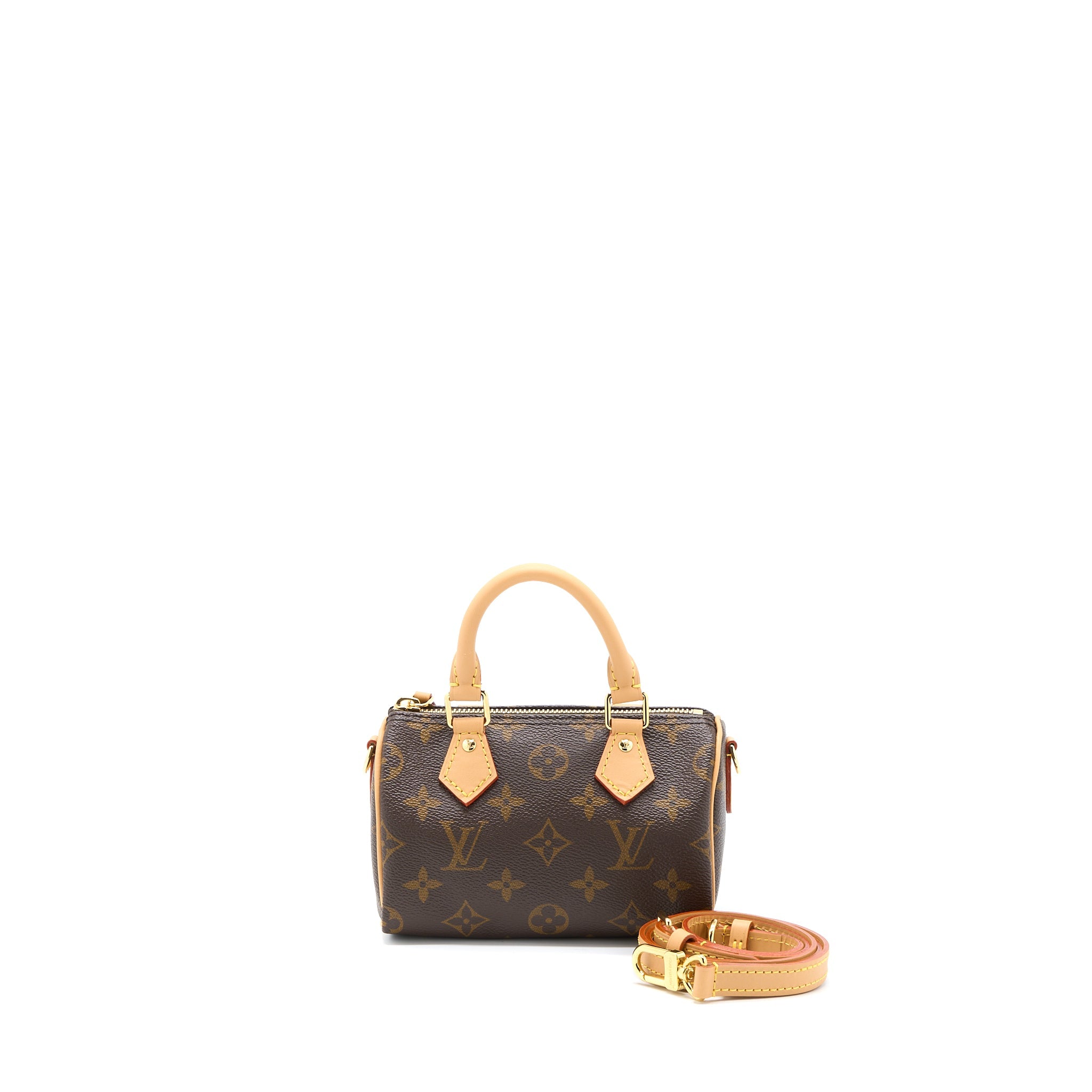 AAA Replica Louis Vuitton LV NANO SPEEDY MONOGRAM CANVAS GHW (NEW VERSION)