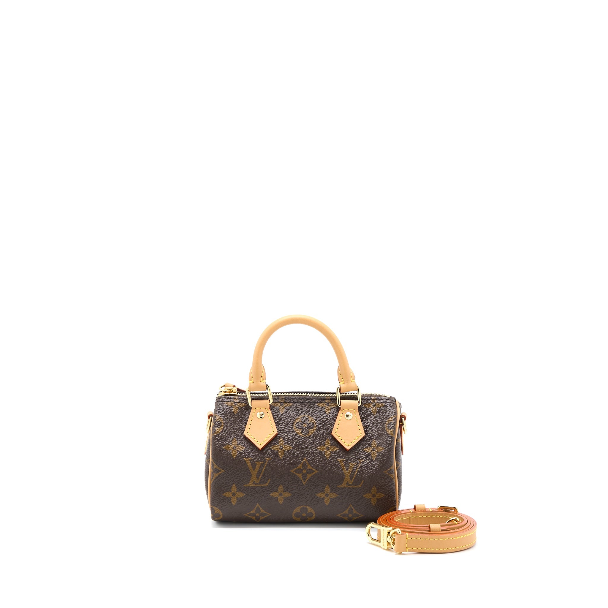 AAA Replica Louis Vuitton LV NANO SPEEDY MONOGRAM CANVAS GHW (NEW VERSION)