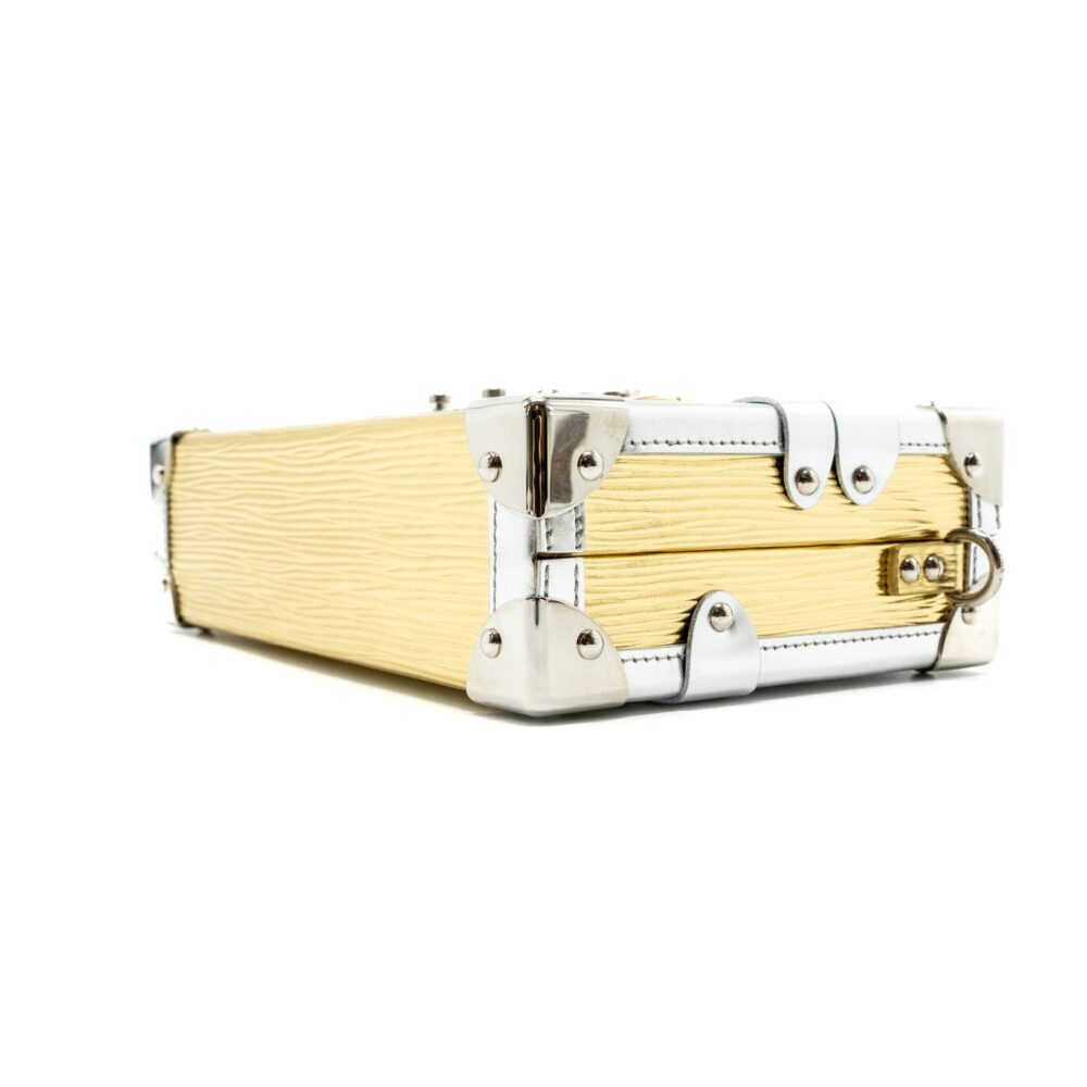 AAA Replica Louis Vuitton LV PETIT MALLE EPI GOLD / SILVER SHW