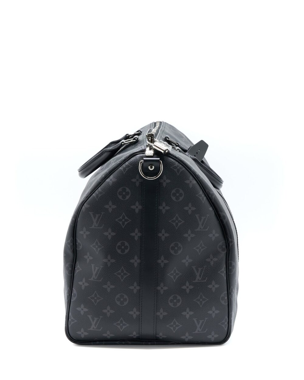 AAA Replica Louis Vuitton LV KEEPALL 55 WITH SHOULDER STRAP MONOGRAM ECLIPSE CANVAS SHW
