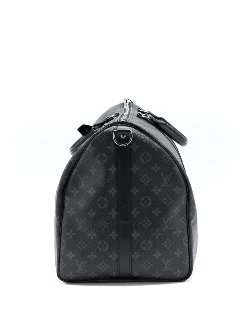 AAA Replica Louis Vuitton LV KEEPALL 55 WITH SHOULDER STRAP MONOGRAM ECLIPSE CANVAS SHW