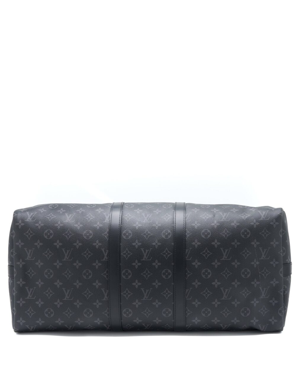 AAA Replica Louis Vuitton LV KEEPALL 55 WITH SHOULDER STRAP MONOGRAM ECLIPSE CANVAS SHW