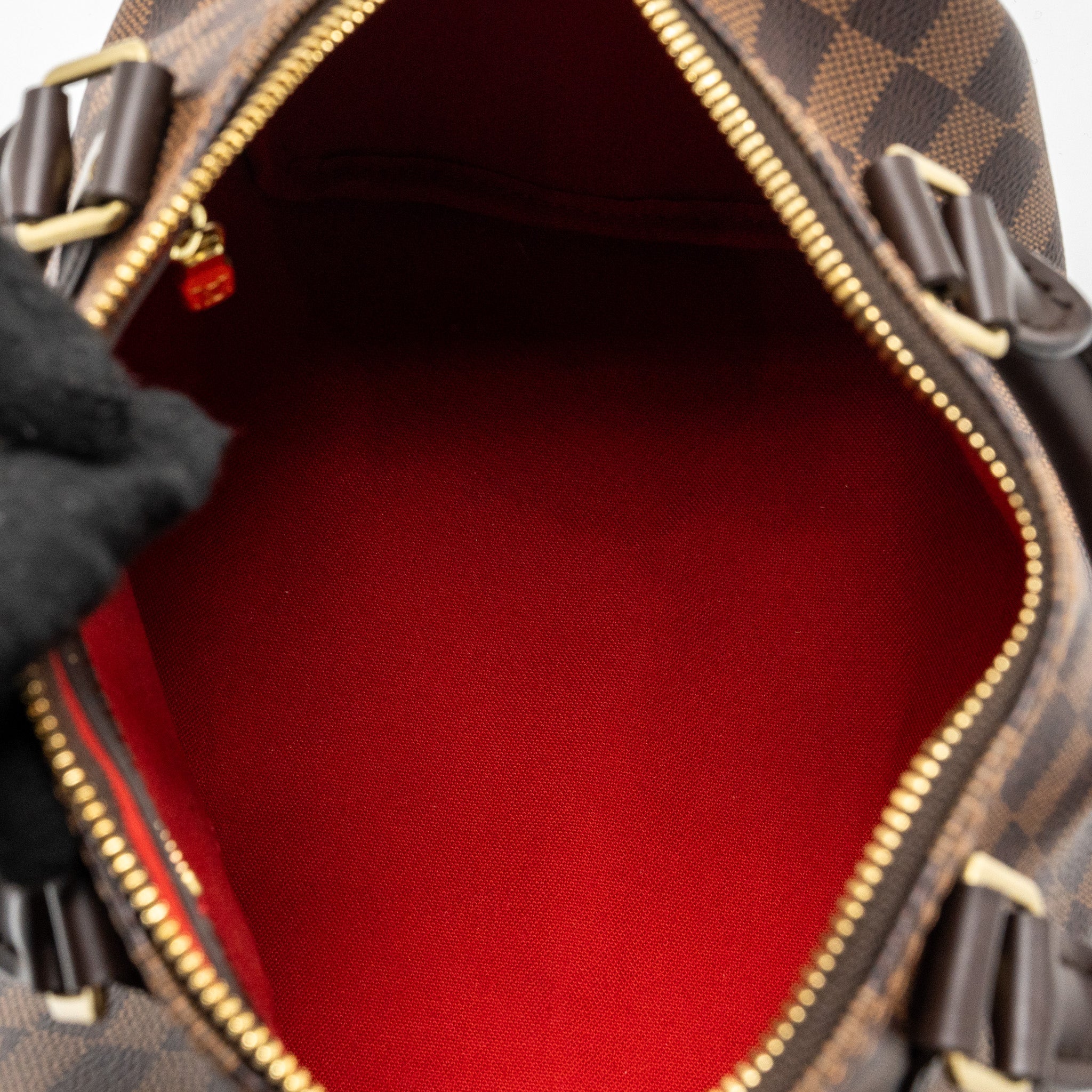 AAA Replica Louis Vuitton LV SPEEDY BANDOULIERE 25 DAMIER EBENE CANVAS GHW(NEW VERSION)