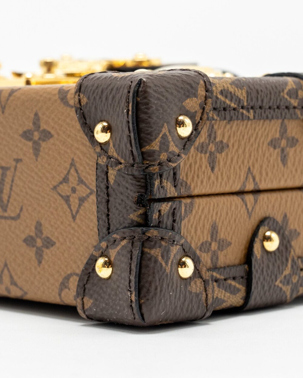 AAA Replica Louis Vuitton LV PETITE MALLE MONOGRAM REVERSE CANVAS GHW