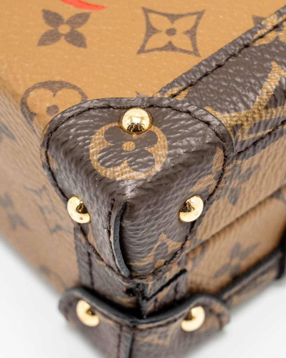 AAA Replica Louis Vuitton LV PETITE MALLE MONOGRAM REVERSE CANVAS GHW