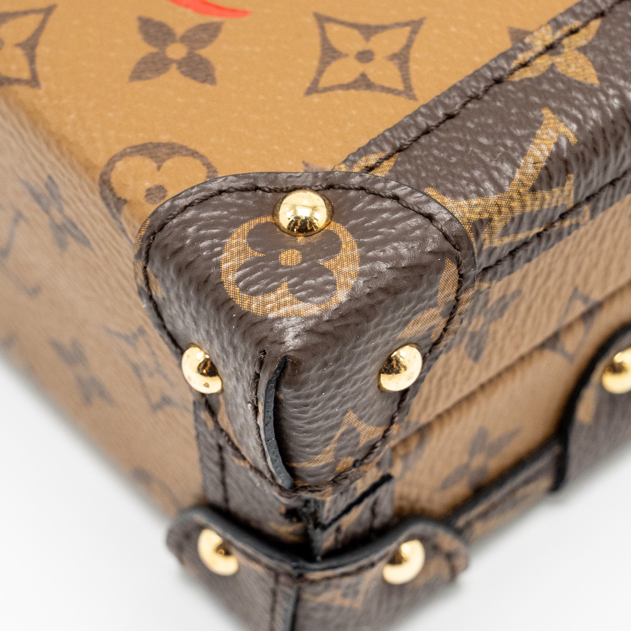 AAA Replica Louis Vuitton LV PETITE MALLE MONOGRAM REVERSE CANVAS GHW