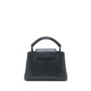 AAA Replica Louis Vuitton LV CAPUCINES BB TAURILLON SO BLACK WITH BLACK HARDWARE