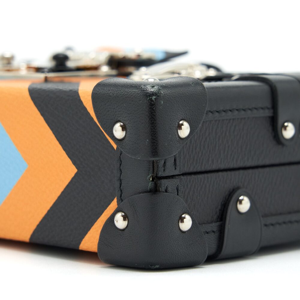 AAA Replica Louis Vuitton LV PETIT MALLE LIMITED EDITION MONOGRAM CANVAS / BLACK / BLUE / YELLOW