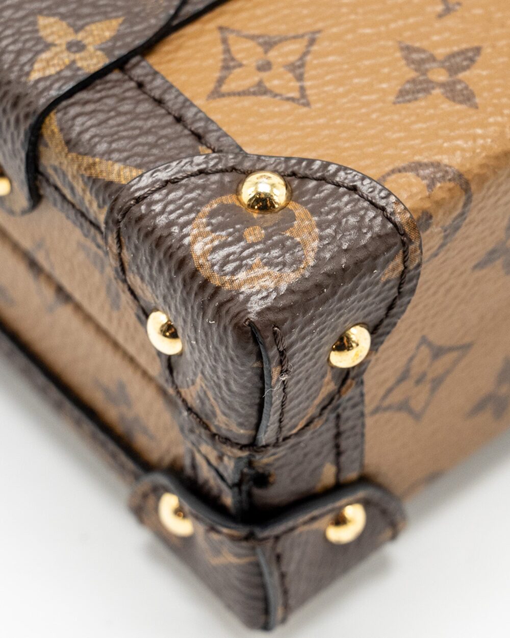 AAA Replica Louis Vuitton LV PETITE MALLE MONOGRAM REVERSE CANVAS GHW