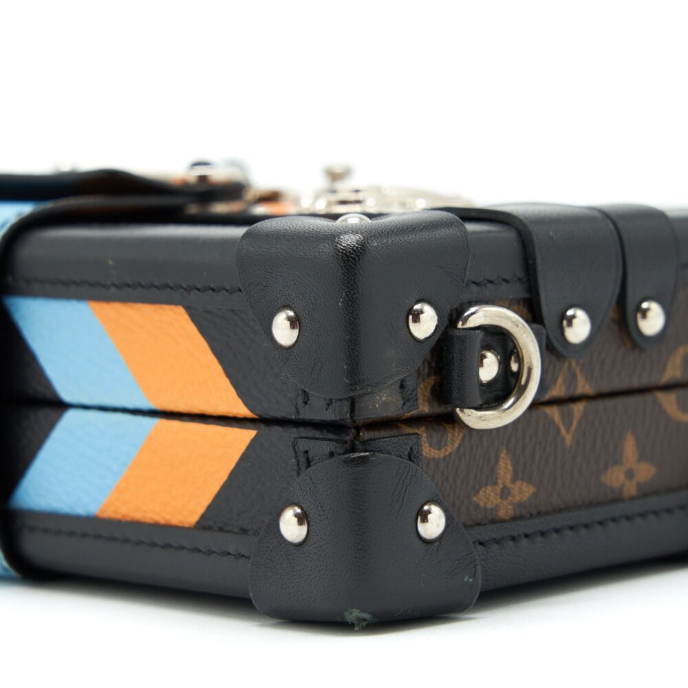 AAA Replica Louis Vuitton LV PETIT MALLE LIMITED EDITION MONOGRAM CANVAS / BLACK / BLUE / YELLOW