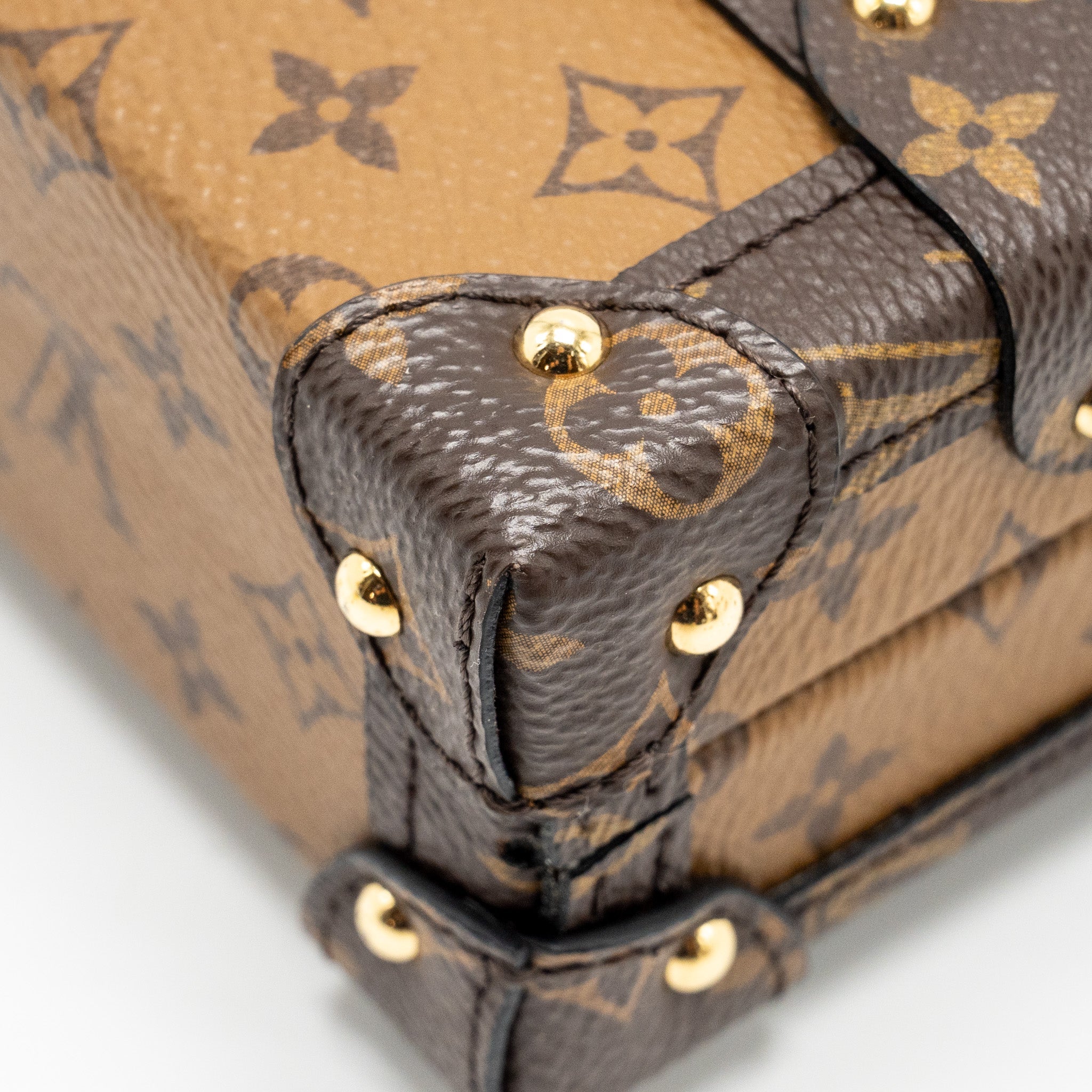 AAA Replica Louis Vuitton LV PETITE MALLE MONOGRAM REVERSE CANVAS GHW