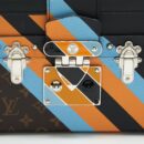 AAA Replica Louis Vuitton LV PETIT MALLE LIMITED EDITION MONOGRAM CANVAS / BLACK / BLUE / YELLOW